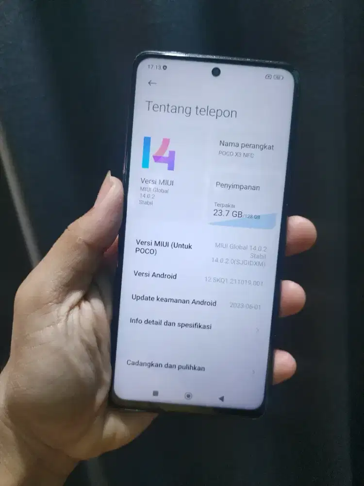 Po X3 nfc ram 8+3/128 Snapdragon 730 masih orian