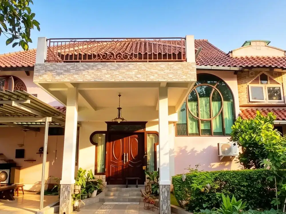 Dijual rumah posisi hook 2 lantai di Komplek Bali View, ciputat Timur Tangerang Selatan