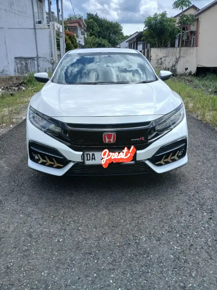 DI JUAL MOBIL HONDA CIVIC 1.2 E TC TORBO TAHUN 2019 WARNA PUTIH ORCHID