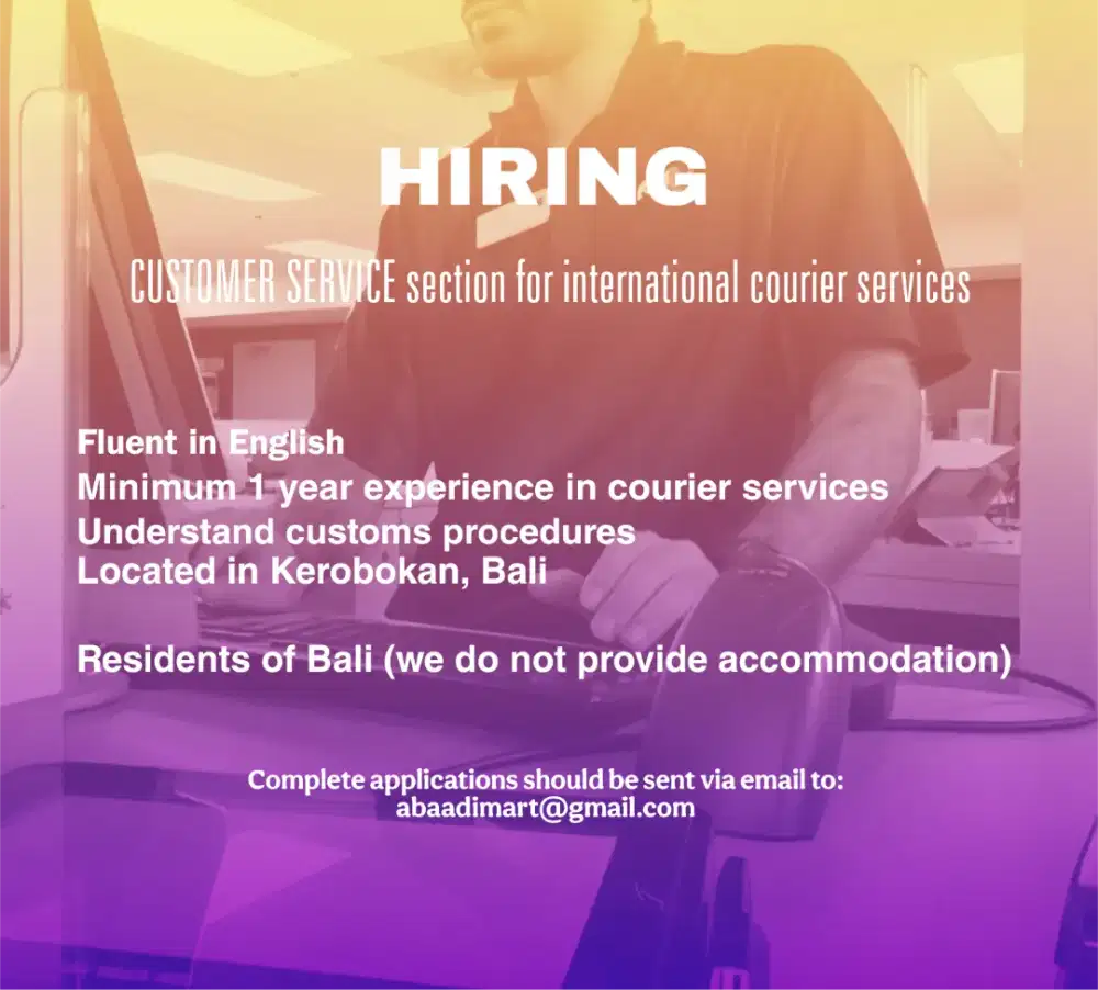 Customer Service Jasa Pengiriman Barang & Dokumen