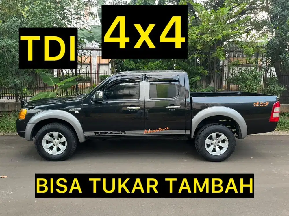 FORD RANGER DOBEL CABIN TDI XLT 2.5 TURBO DIESEL 4X4 MANUAL 2008
