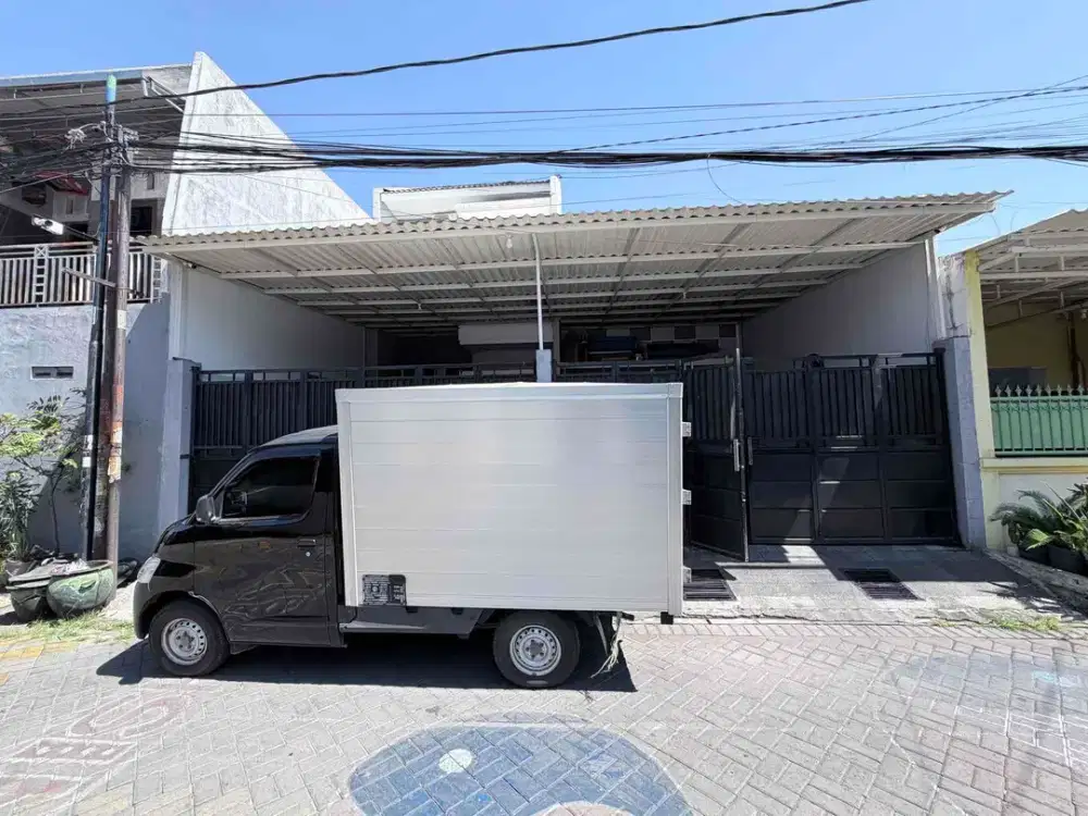 Jual Rumah + Gudang di Lebak Surabaya bisa lewat truk engkel