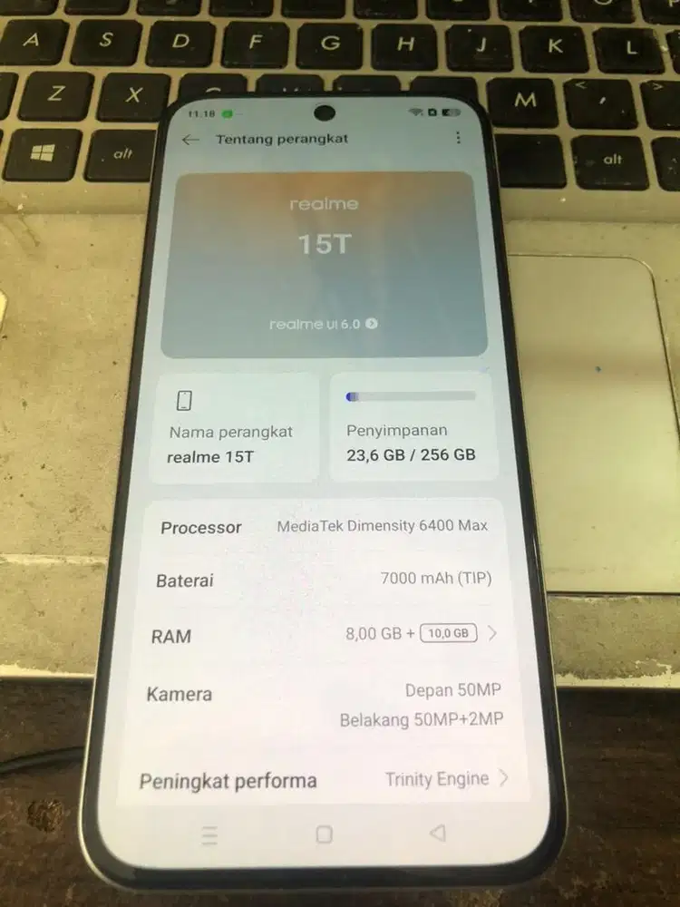 Realme 15t 8+10/256