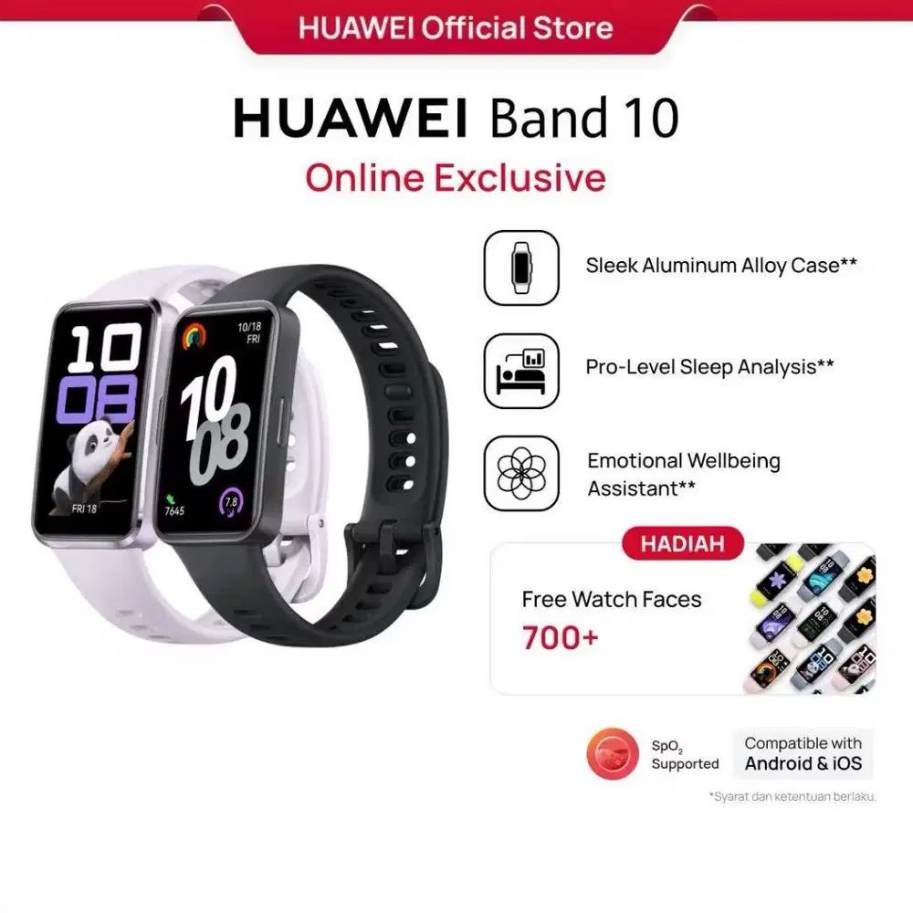 Huawei band 10 jam tangan