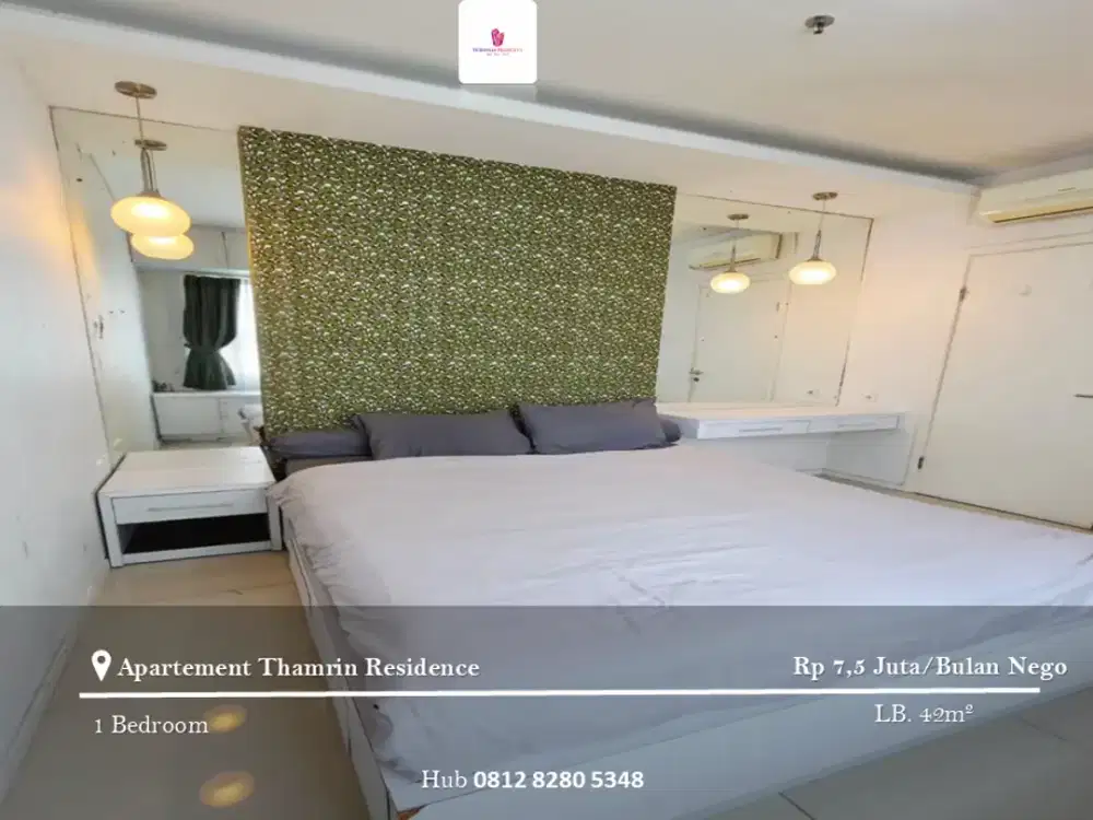 Disewakan Apartement Thamrin Residence 1BR Full Furnished Tower E