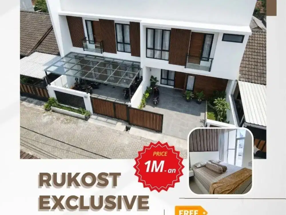 Rukost Kota Malang Hanya 1,8M Ring 1 Kampus UMM Bonus Full Furnished