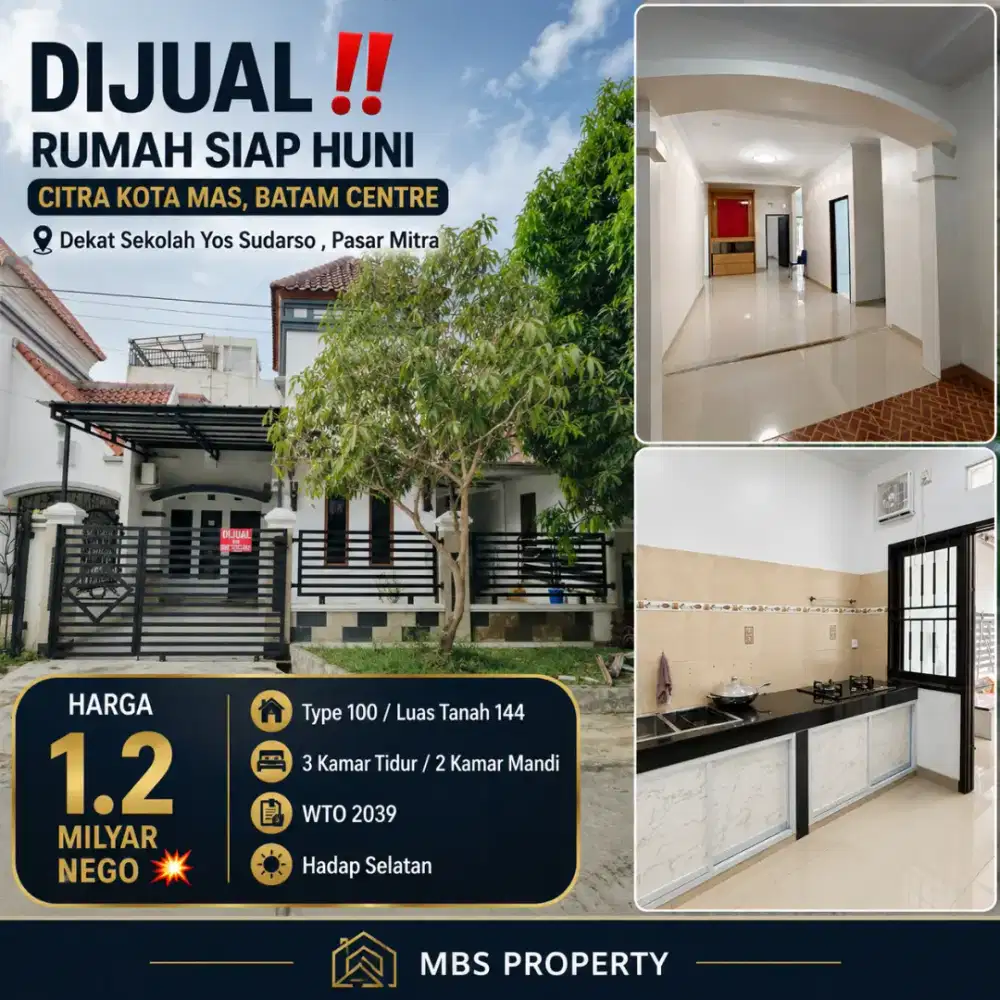 Rumah Siap Huni Citra Kota Mas, Batam Centre