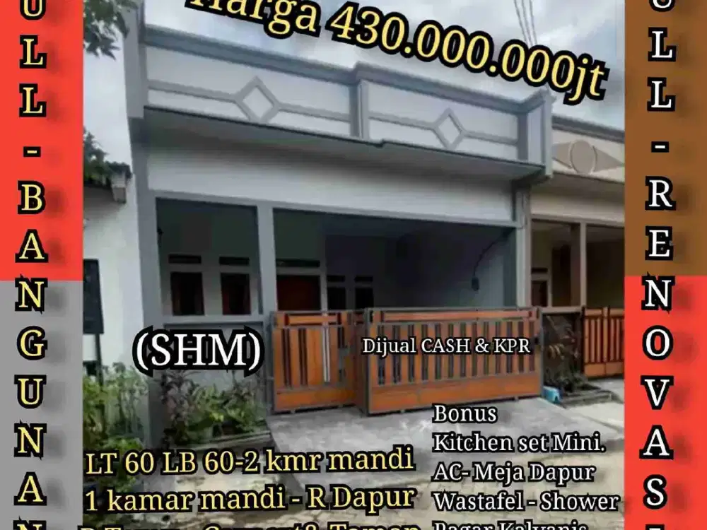 Dijual CASH dan KPR Rumah Mewah Full Renovasi full Bangunan di Paku Haji Sepatan.