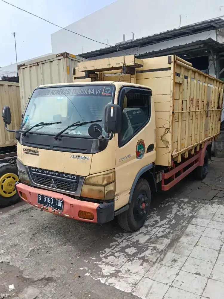 Mitsubishi Colt diesel canter FE74HDV ps125 double bak kayu 2017