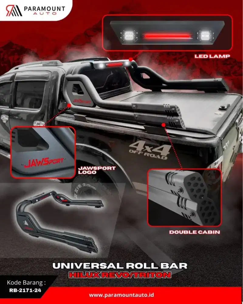 Rollbar dan rollite hillux dan triton