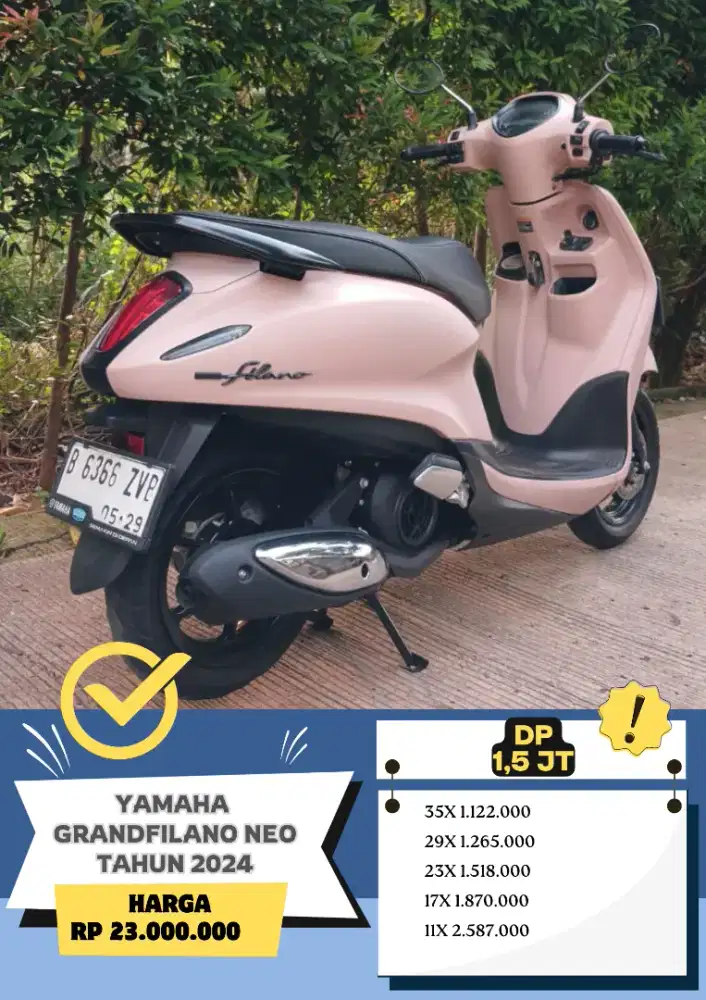 Yamaha GrandFilano Neo Tahun 2024 KM 9RB