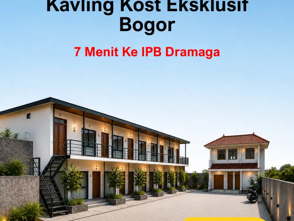 Kavling Kost 7 Menit  IPB Dramaga Free SHM
