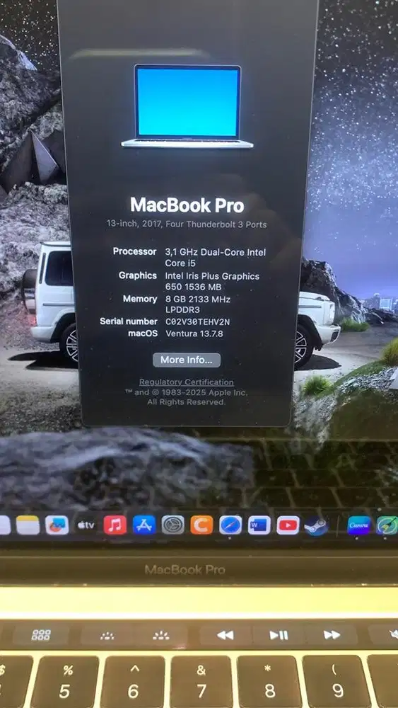 Macbook Pro Touchbar 2017