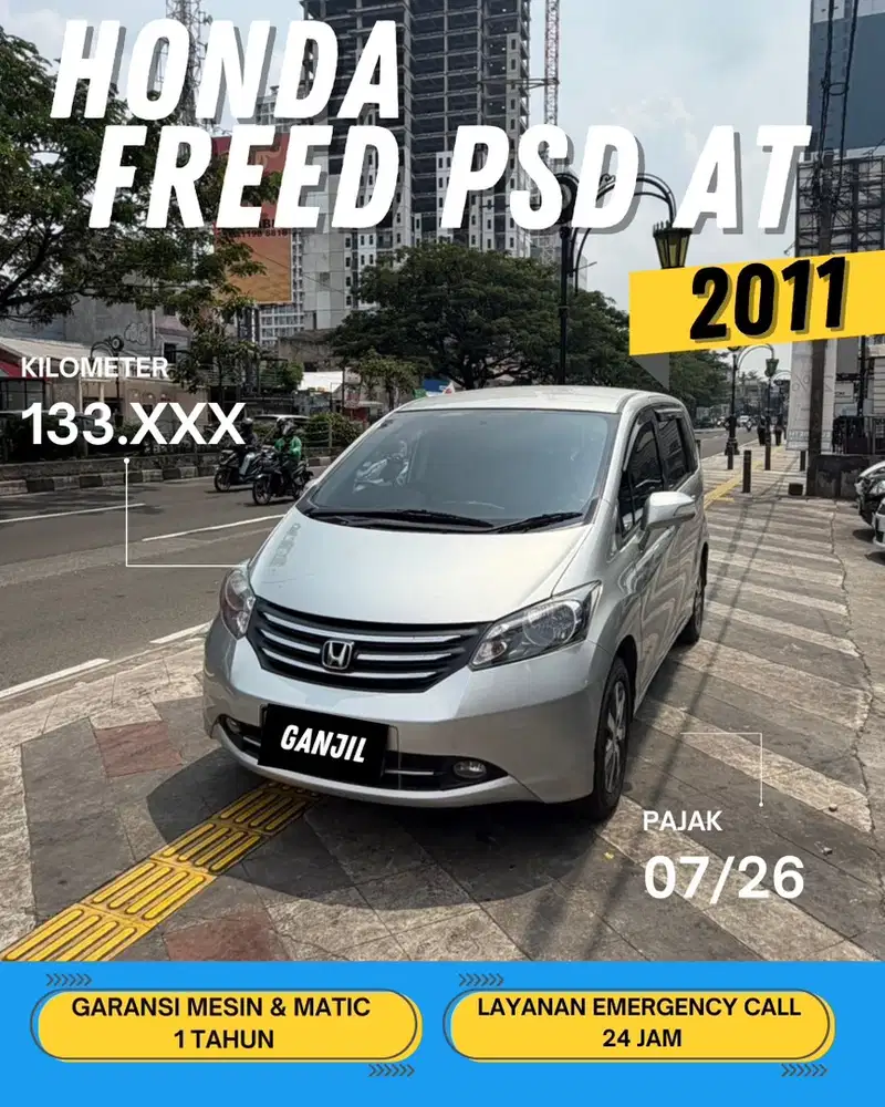 HONDA FREED PSD AT MATIC 2011 GANJIL