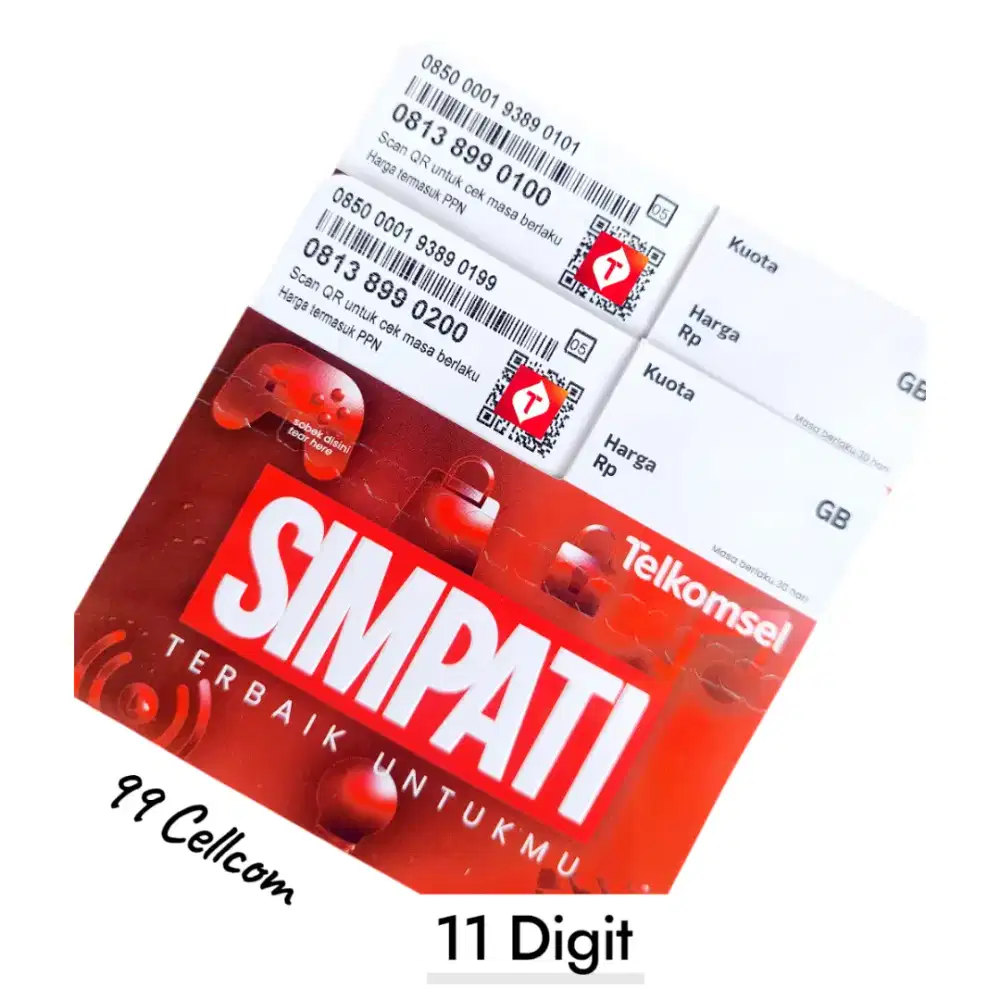 Nomor Cantik Simpati 11 Kartu Cantik Telkomsel 5G