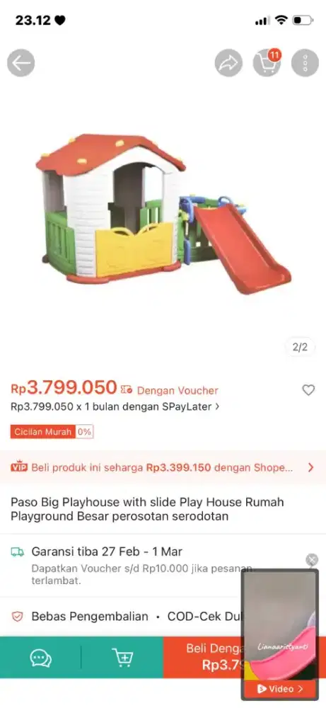 Jual rumah rumahan anak