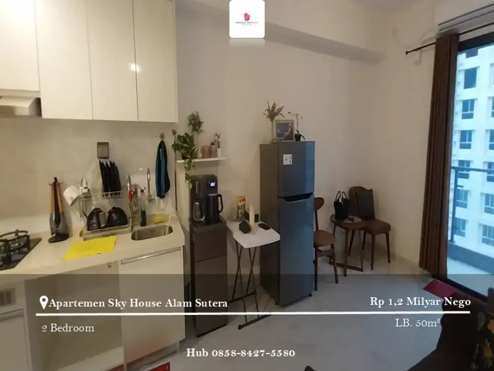 Dijual Apartement Sky House Alam Sutera 2 BR Full Furnished