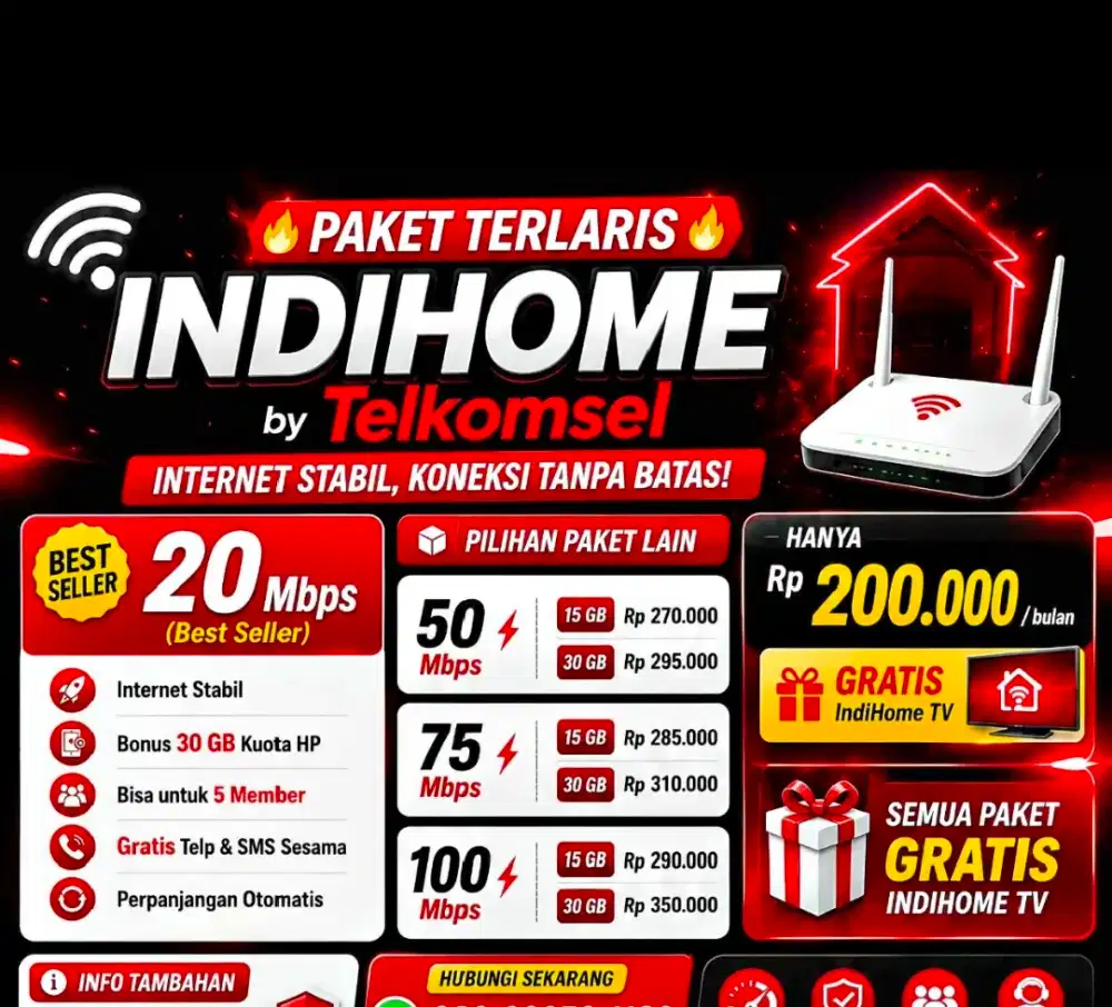 Pasang WiFi indihome termurah pasang disini