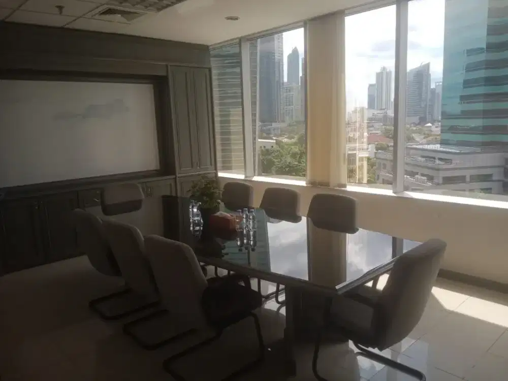 SEWA KANTOR DI JAKARTA SELATAN RASUNA SAID 252M2 FURNISHED 250K NEGO