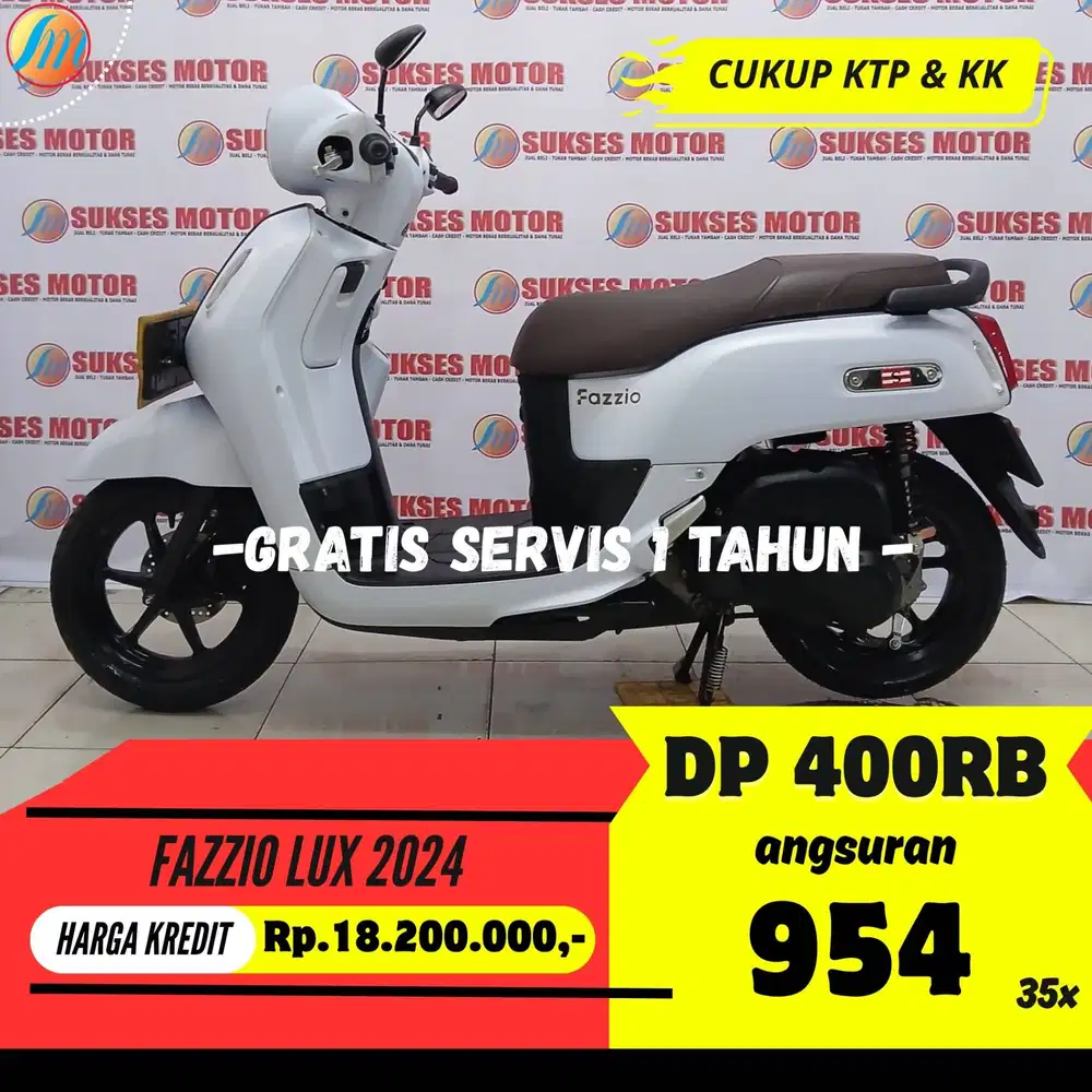 YAMAHA FAZZIO LUX 2024 KREDIT DP HANYA 400RIBU ANGSURAN SANGAT RENDAH