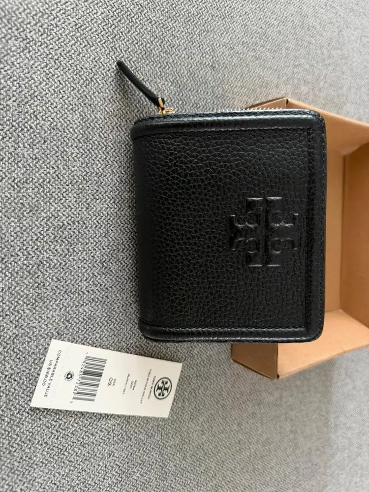 TORY BURCH TB WALLET THEA BI FOLD - BLACK