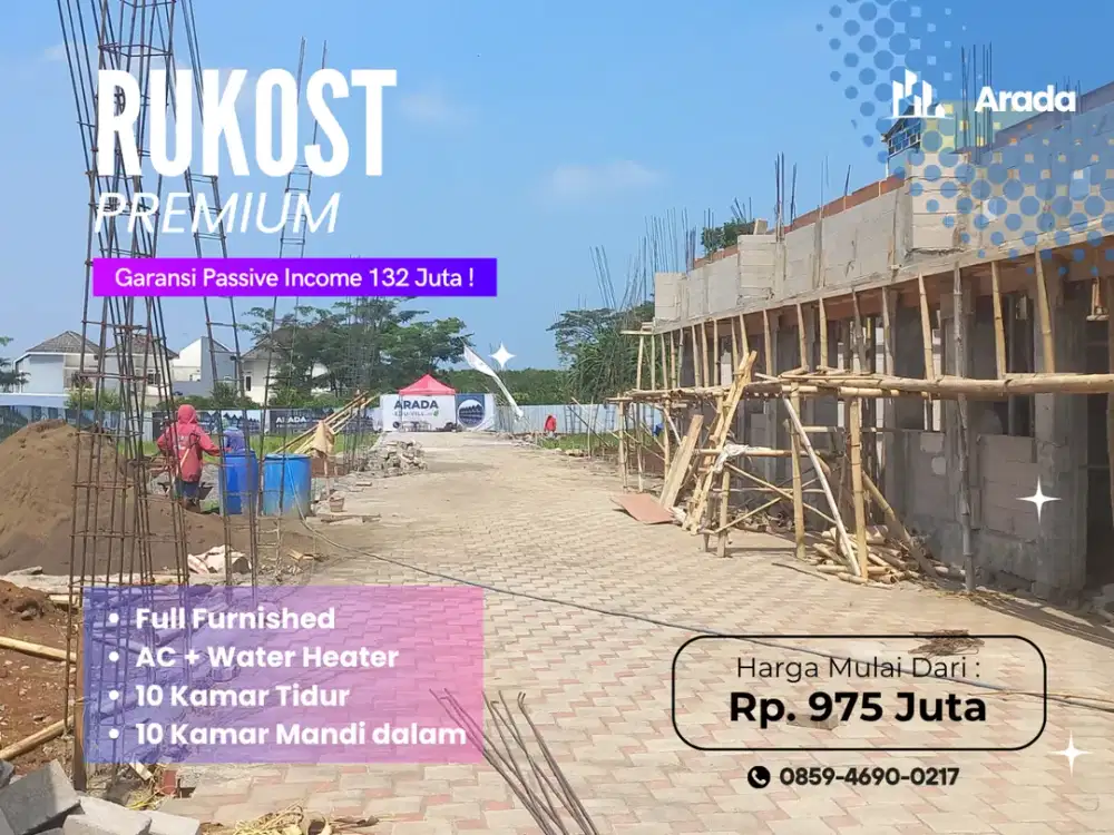 5 Menit Kampus UMM Malang Kamar Mandi Dalam Semua SHM Split Jual Rukost