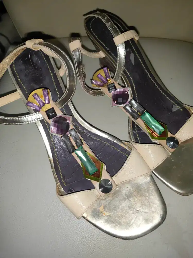 Rotelli women leather heels shoe sz 39