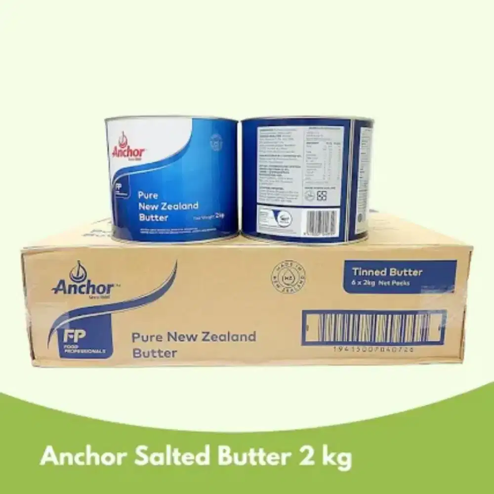 Jual cepat wilayah medan salted butter anchor 6 x 2 kg