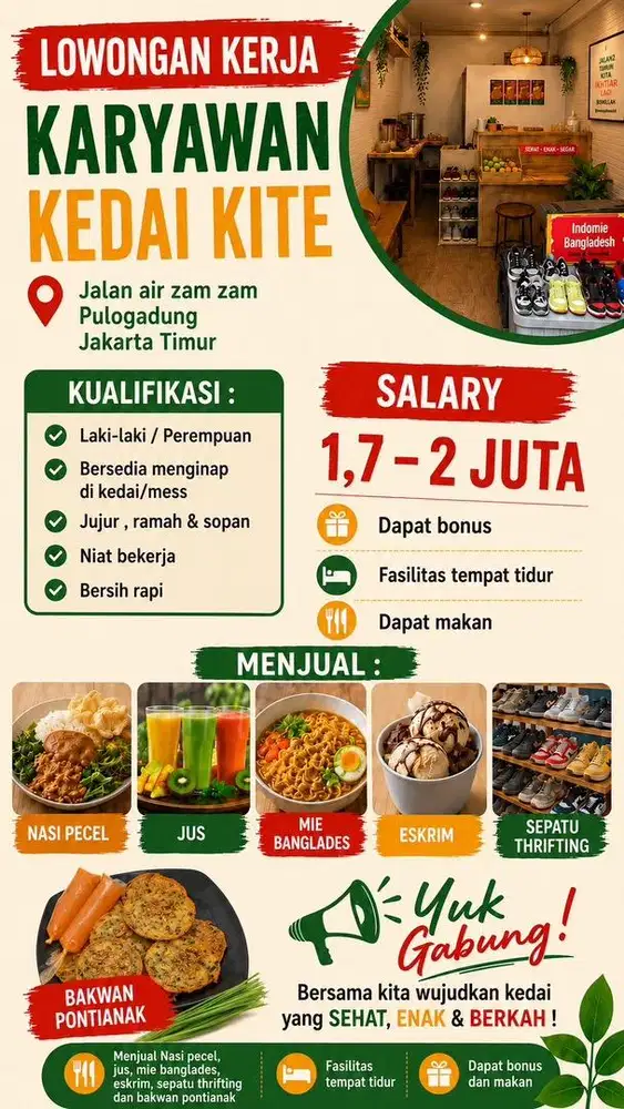 Penjaga kedai kuliner