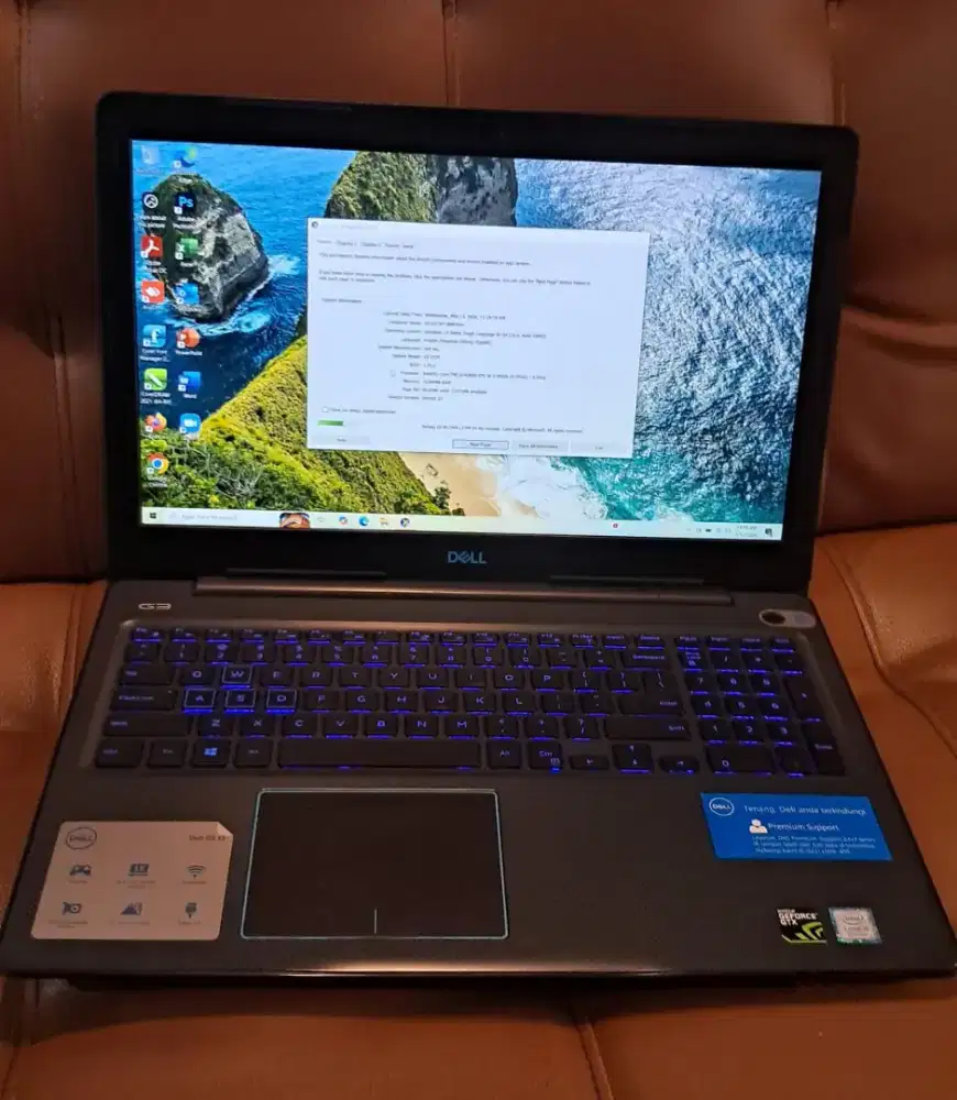 DELL G3 3579 core i5 Gen 8 Ram 16Gb SSD 256Gb + HDD 1 TB GTX 1050