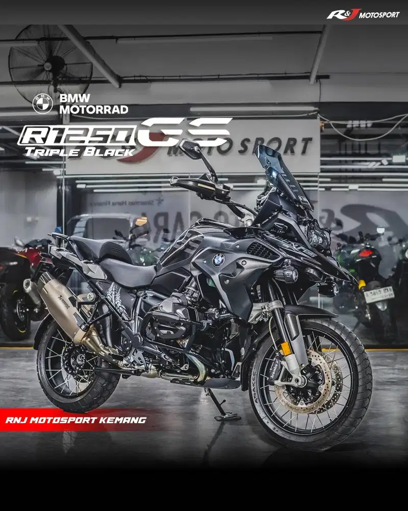 BMW GS K50 K51 Keyless Triple Black 2023 Knalpot Akrapovic