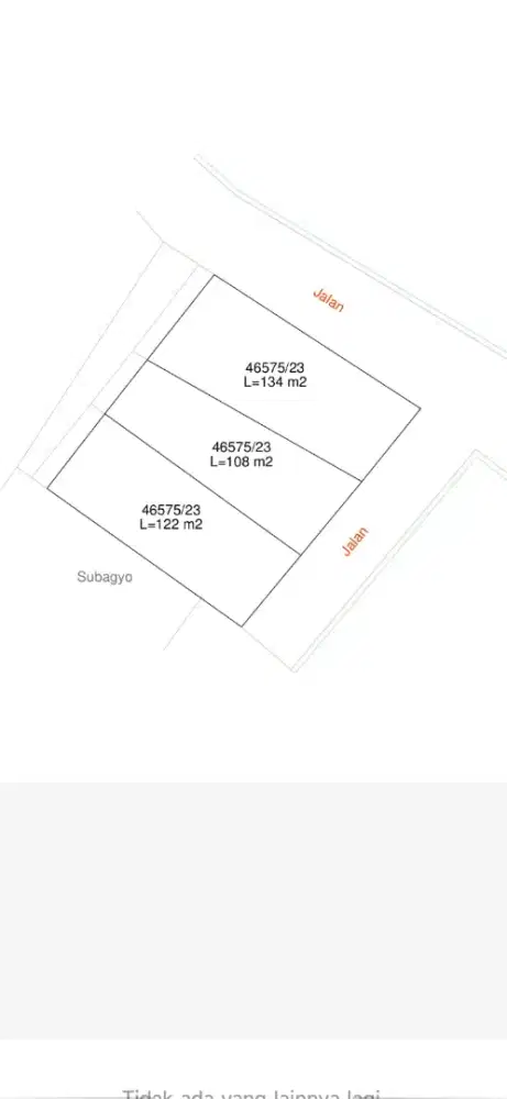 Di jual tanah SHM siap bangun di dalam perumahan villa real Residen