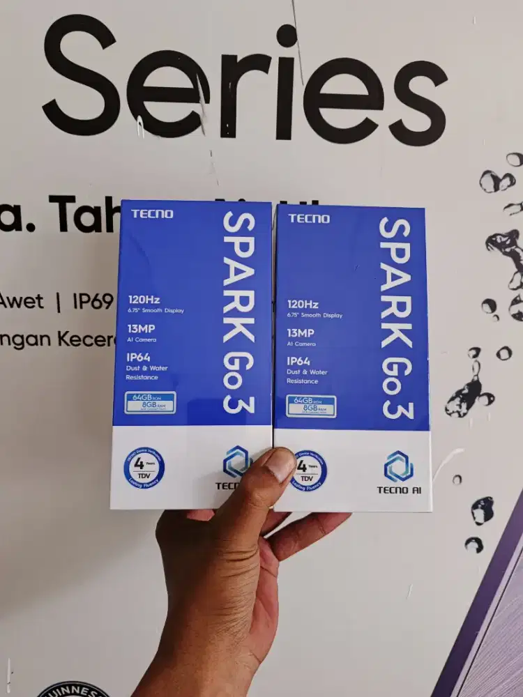 Fast respon WA Tecno Spark Go 3 4+4/64 Garansi resmi SEIN 1thn