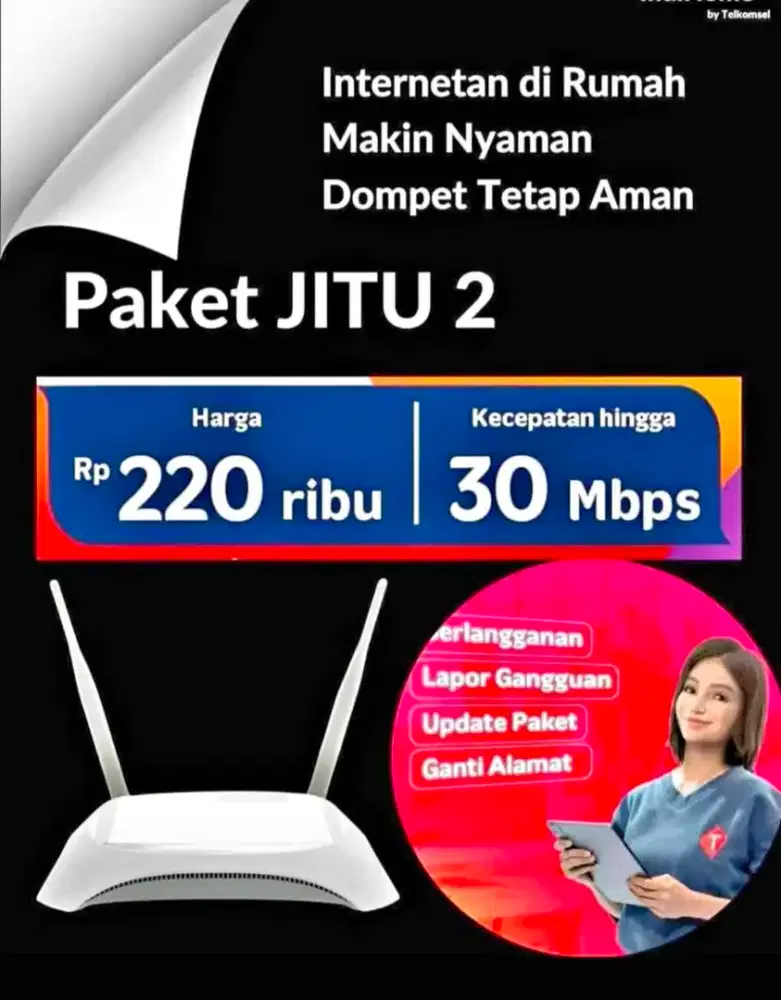 WiFi indihome internet Unlimited termurah