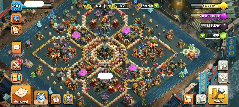 COC TH 17 semi max berlatar kapal laut