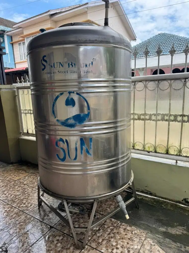 Jual tangki air bekas stainless steel 1000 liter