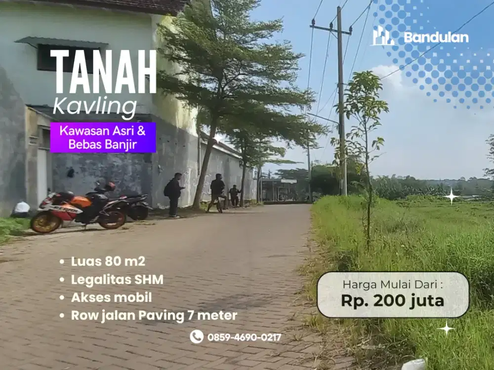 6 Menit MOG Malang Kavling Dijual SHM Untuk Bangun Rumah