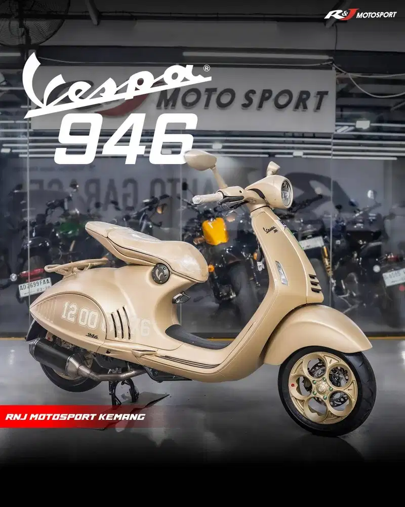 Piaggio Vespa 946 Dragon Nik 2024 Regist 2025 Odo 200 Kenalpot Remus