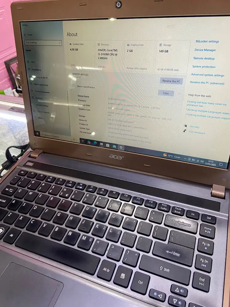 ACER ASPIRE 4755