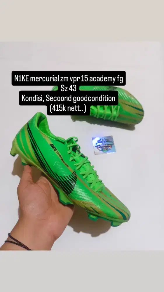 sepatu bola nike mercurial zm vpr 15 academy fg