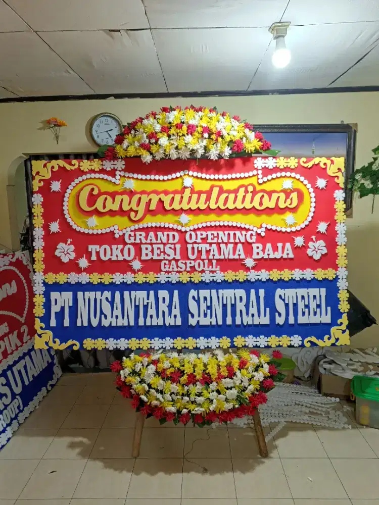 karangan bunga papan