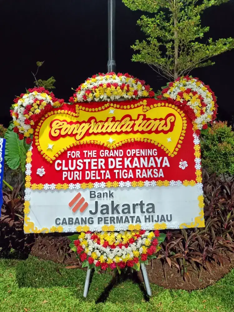 karangan bunga papan