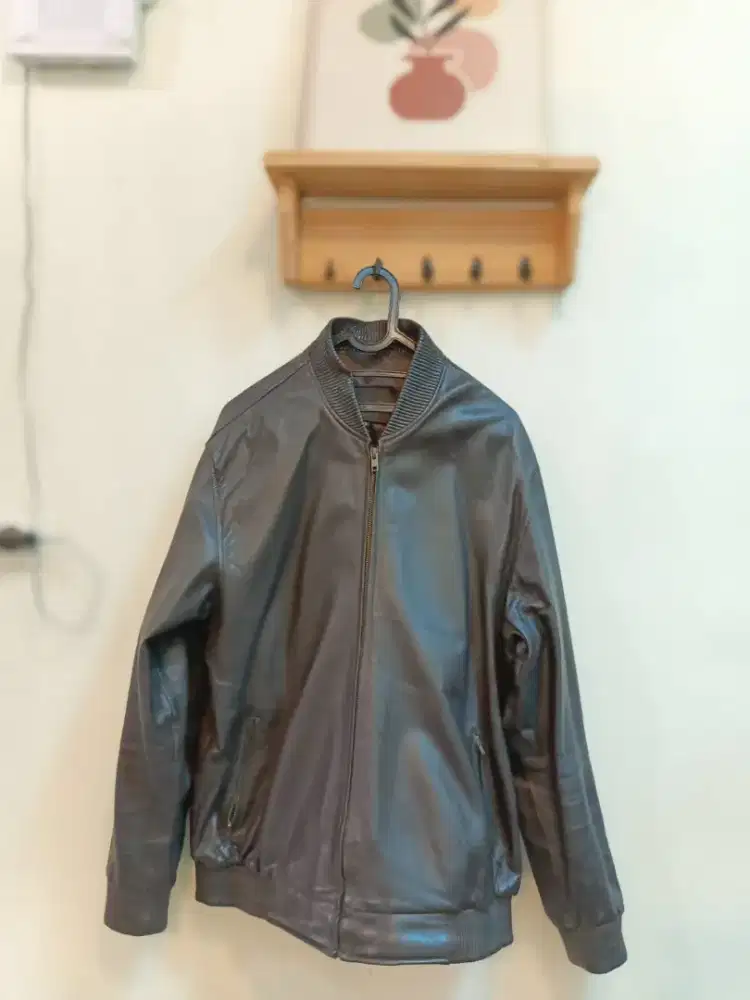 Jaket Kulit Asli Domba Garut model Bomber