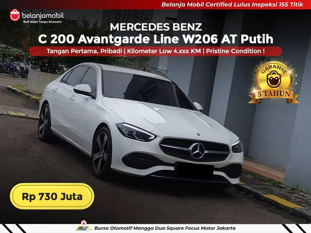 [KM LOW 4RB] Mercedes Benz Mercy C 200 C200 Avantgarde W206 2024/2025