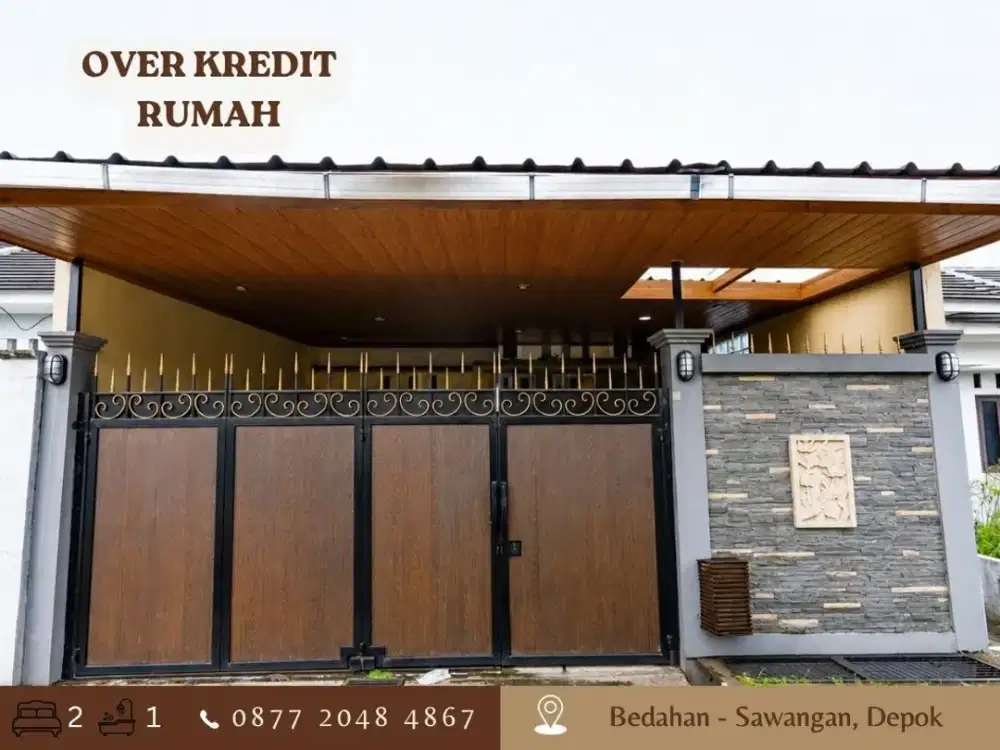 Jual Rumah Take Over sisa 8 Thn lg 59JT bs CASH di Sawangan Depok