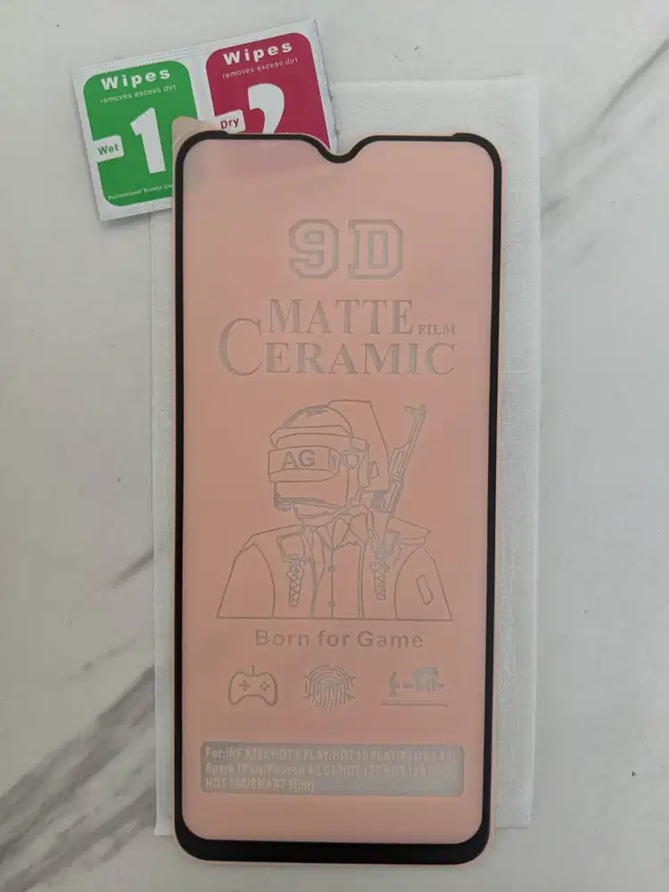 Tampered Glass Matte Ceramic (Bening) - Infinix X680, Hot 9 Play, 10 P