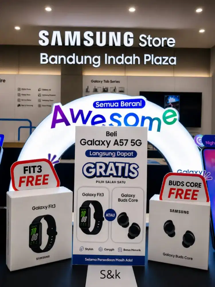 Galaxy A57 12/256GB garansi resmi sein paling murah