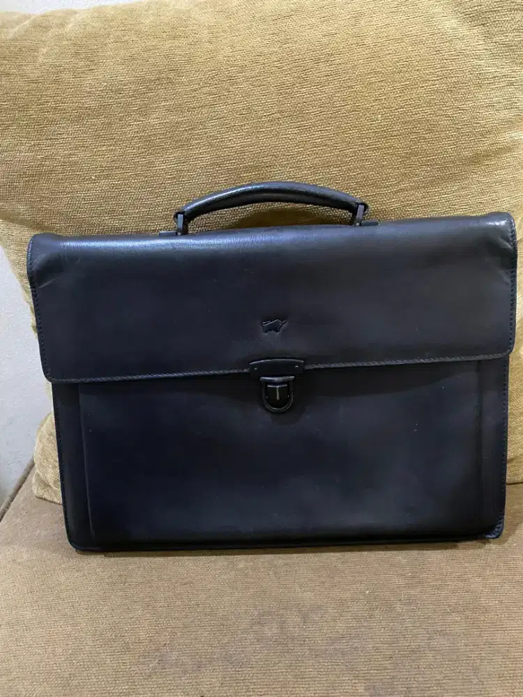 Tas kantor briefcase tas laptop braun buffel ori sale net price