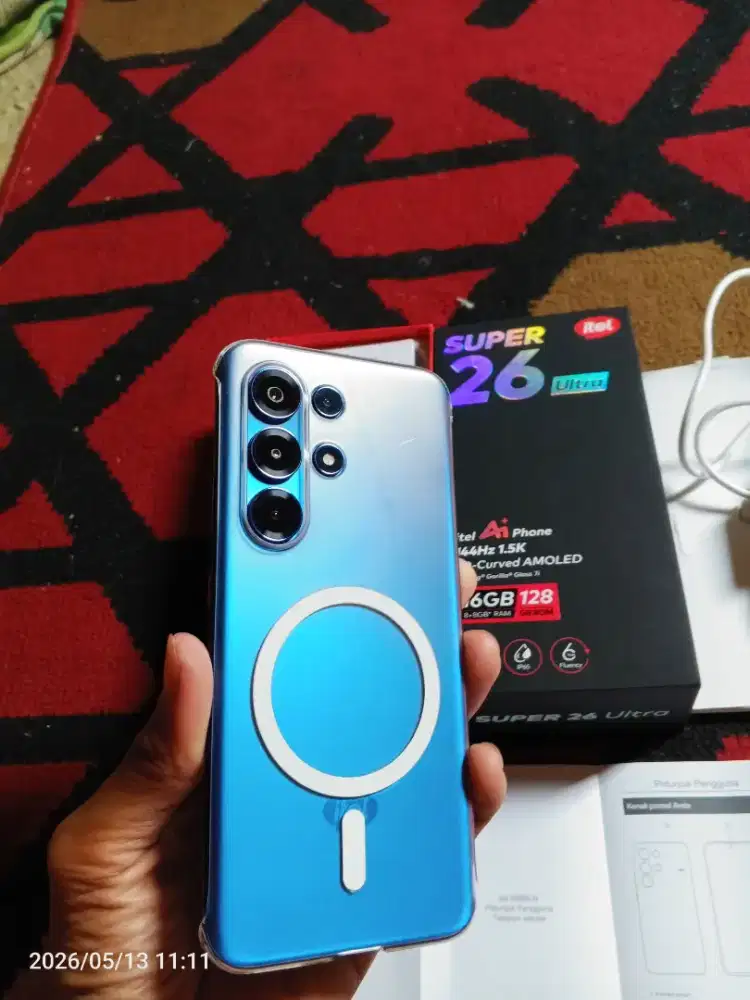Itel super 26 ultra ram 8/128 fulset mulus like new