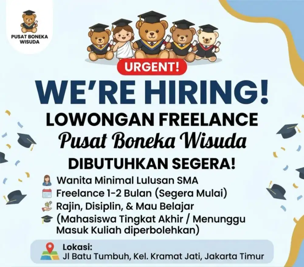 Helper Boneka Wisuda